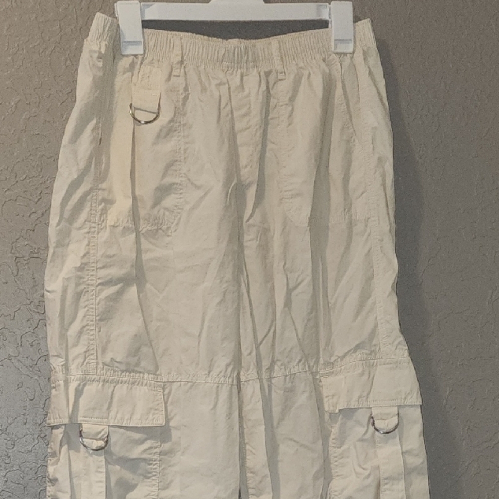 Cream Cargo Pants